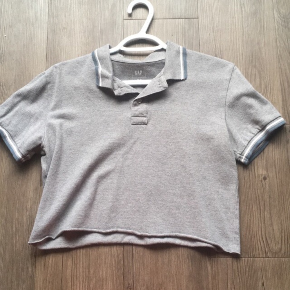 Gap cropped collared shirt